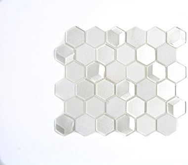 Tiles mosaic tile 3D Rhinestone Matte White Kitchen Bathroom Toilet 6 mm New # 673
