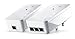 Price comparison product image devolo dLAN 1200 triple+ Powerline Starter Kit, 1200 Mbps ethernet over power sockets, 3x Gigabit ports, 2x Powerlan adapters, integrated electrical socket, PLC network adapter, white