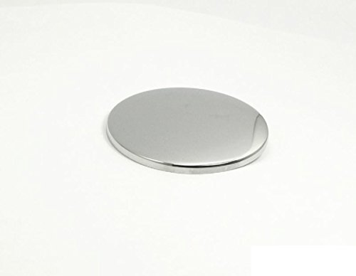 tecuro Hahnlochstopfen Deckrosette Hahnlochdeckel Ø 53 mm messing verchromt, schwere Ausführung - 3