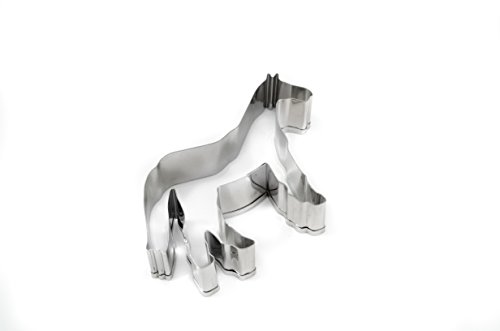 Städter 076167 Ausstechform Pferd, spülmaschinenfest, rostfrei, 7 cm, Edelstahl