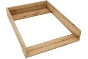 regalik Plan à Langer pour Hemnes d'IKEA, Extension pour Commode de 50 cm, Amovible, Plan à Langer avec Façades Droites, Chêne, Matériau ABS de 1 mm, 72 cm x 54 cm