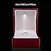 Produktbild RTTssa Schmuckkästchen Luxuxringkasten, Hochzeitsringkasten-Schmuckgeschenkkasten und LED-Lichter empfohlenes Verlobungshochzeitskleid, großes Rot schmuckkasten (größe : Ring Box)