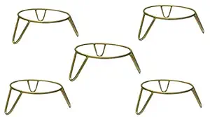THe Himalaya Craft Heavy Iron Matka Stand - Plant Pot Stand - Planter Stand Golden (5)