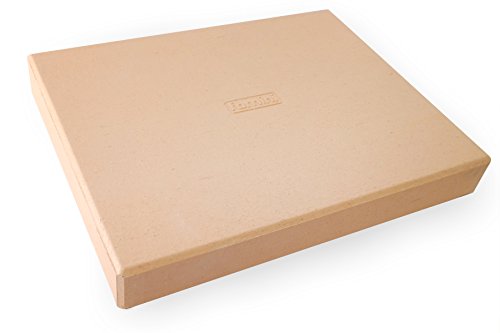 Fornini Pizzastein / Brotbackstein „EXTREME SET“ mit Pizzaschaufel – 5cm stark – aus natürlicher Schamotte (Set mit Pizzaschieber und Stein) - 2