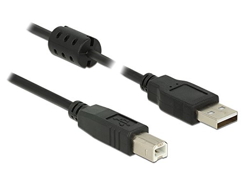 DELOCK Kabel USB 2.0 Typ-A Stecker > USB 2.0 Typ-B Stecker 5,0 m schwarz