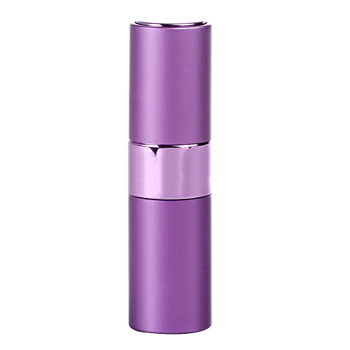Preisvergleich Produktbild Minkoll Nachfüllbare Parfüm Sprühflaschen, 15ml Tragbare Mini leere Reise Zerstäuber Duft Metall Shell (lila)