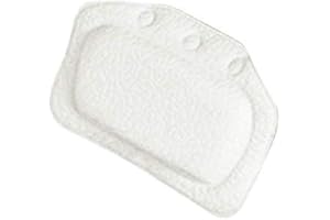Venus valink SPA Almohada de Baño Hogar Bañera Almohada Antideslizante PVC Cuello Bañera Cojín Suave Cuello Reposacabezas Ventosa Bañera Almohada Accesorios - 21 31cm - Blanco