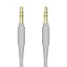 Produktbild geekria QuickFit Upgrade-Kabel für Beats solo3, Solo2, Studio3, studio2, Studio, Solo HD, Mixr, Pro, Executive/verwicklungsfreies Premium Kopfhörer Ersatz Audio Kabel (3,5 mm Stecker auf Stecker, Grau 5 ft)