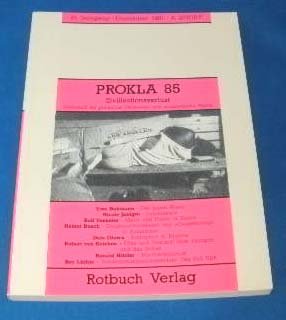 Prokla 85: Zivilisationsverlust