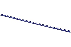 OFFICER PRODUCTS Binding Combs Office Products A4 6mm (25 Sheets) 100 Pcs Blue/Presentation/Type-21 Rings/Kind-Spiral/Material-Plastic/Colour-Blue/Format-A4 / Size-6mm