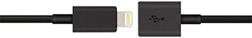 VENUSTEK Lightning Extension Cable for iPhone 6S, 6S Plus iPhone 7, 7Plus; Pass Data, Audio Through Male to Female 8-pin Cable (2m, Black)