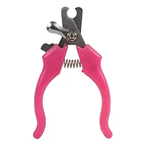 Pet Nail Cutter Claw Clippers | Dog Cat toenail Trimmer Grinder (Pink)