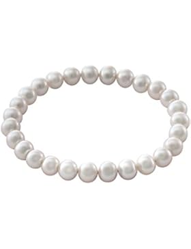 CHRIST Pearls Damen-Armband Süßwasser-Zuchtperle Süßwasser-Zuchtperle One Size, weiß