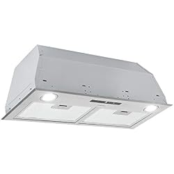 Klarstein Paolo Hotte aspirante - CEE A, modules de ventilation, largeur 72,5 cm, 600 m³/h d'air extrait, 200W, filtre à graisse en aluminium, LED Touch, inox, recirculation possible, argent