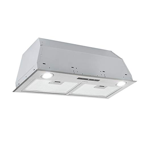Klarstein Paolo Hotte aspirante - CEE A, modules de ventilation, largeur 72,5 cm, 600 m³/h d'air extrait, 200W, filtre à graisse en aluminium, LED Touch, inox, recirculation possible, argent