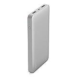 Carga rápida: salida total de 2,4 A (por 2 puertos USB-A) para carga rápida de dispositivos; entrada total de corriente de 2 A (a través de un cable micro-USB de 15 cm incluido)