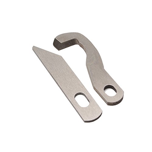 Preisvergleich Produktbild ILS - 2 Stücke Ober- und Unterteil Serger Overlock Cutter Blade