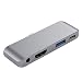 Produktbild iBaste-USB-Hubs Aluminium Typ C Mobile Pro Hub Adapter mit USB-C PD Lade 4K HDMI USB 3.0 3,5 mm Kopfhöreranschluss für das iPad Pro 2018