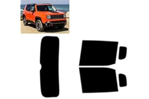 TINTCOM.COM Film Solaire Prédécoupé Teinté pour-Jeep Renegade 5-Portes 2014-... Vitres Arrière & Lunette (05% Noir Fumé Super)