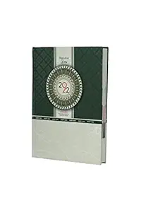 Erminio Palamino Edition 2022 Elegant Executive Hard Cover Diary | Edition 2022 Year Planner | Organiser/Executive Diaries/Planner/Notebook | Sleek & Stylish | Dark Green Designer