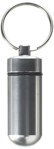 Preisvergleich Produktbild Wasserdicht Luftdichte Pillendose Schlüsselanhänger Aluminium Legierung Pille Fall Pillendose Pille Halter mit Schlüsselanhänger, verwendet für Aspirin, kalt Tabletten