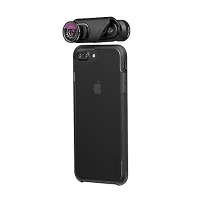 Olloclip - Core Lens iPhone 7/7 Plus & iPhone 8/8 Plus - Pack de 2 - Objectif Photo Smartphone - Compatible avec Protecteurs d'Écran - Photos, Vidéos, Panoramas & Photos de Réalité Virtuelle - Noir