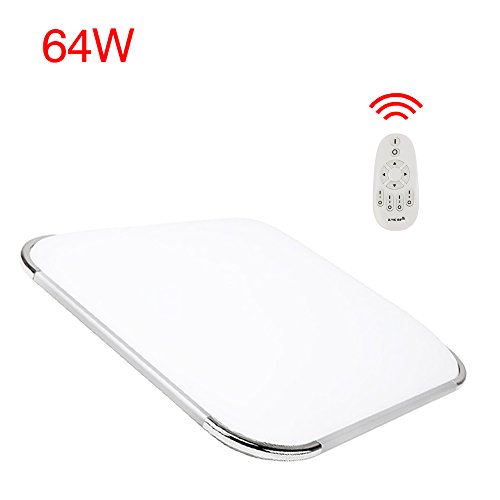 Hengda® 64W lámpara de techo regulable con mando a distancia lámpara de techo salon lámpara de techo modernas lámpara de techo habitación niños cocina lámpara comedor lámpara