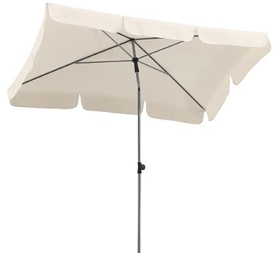 Schneider Parasol Locarno, naturel, env. 180 x 120 cm, en 4 parties,rectangulaire