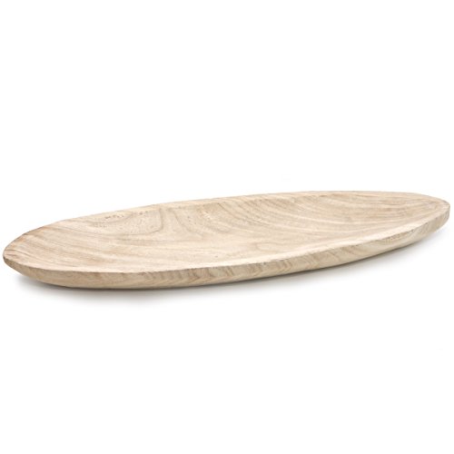 Holz Schale | Dekoschale oval | Naturholz | Tischdekoration | natur braun