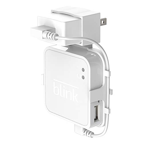 Gancio per montaggio a parete per moduli Blink Sync BECEMURU Stabilità Supporto per montaggio a parete per supporti con cavo di ricarica per Blink Sync Modulo Home Security (Bianco)