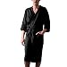 Produktbild REALIKE Herren Nachthemd Bademantel Mode Plain Einfarbige Loose Kurzarm Leinen Robe Freizeit Gown Bademäntel Tops Männer für Bequem Atmungsaktiv Mehrere Größen Viele Farben Bluse