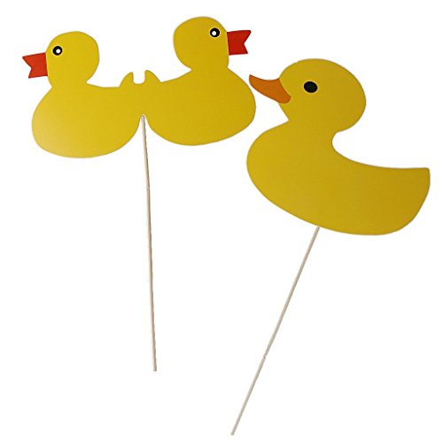 Veewon Fotorequisiten Baby Duschen Party Foto Stand Props Kits auf Sticks – Es ist ein Junge 30 Stück - 3