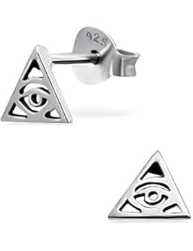 Silber Dreieck Schlicht Ohrstecker