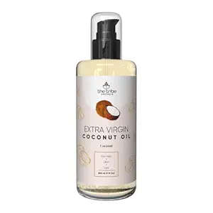 The Tribe Concepts Extra Virgin Coconut Oil, All Natural Moisturizer, Face Cream, Body & Hair Massage Oil , 100% Chemical Free & Natural - 200 ml