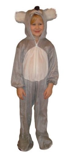 J42 Tamaño 3-4 años traje koala para bebés y niños, cómodo de llevar en la ropa normal