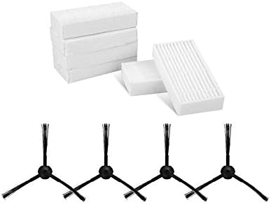 NTNT Replacement Filter Brushes Pack Kit For ILIFE V3s Pro V5s Pro Robotic Vacuum