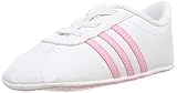 Schaftstoff: Kunststoff adidas Unisex Baby VL Court 2.0 Crib Hausschuhe, Mehrfarbig (Ftwbla/Rosaut/Grasua 000), 17 EU