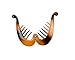 Mytoptrendz®Women's Small Heart Shape Banana Hair Clip Ponytail Ring (Tort Brown)