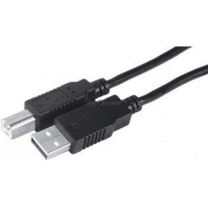 Cabling® Druckerkabel Lexmark Epson Canon HP Kyocera Samsung USB 2.0 A – B, 2 m. USB-Kabel 2.0 A auf B, Kabel für Drucker, Scanner, HP, Epson – 1,80 m. Schwarz - 3