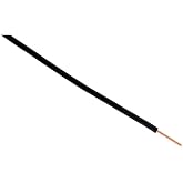 Zenitech - Electric Power Cable H07V-U - 1.5 mm&sup2; - 5 m - Black - Single Wire PVC Conductor - Indoor Use - Residential and Sma