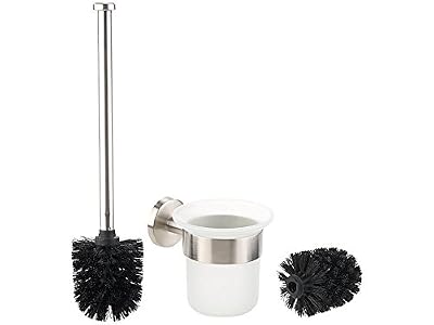 BadeStern Brosse WC et support en acier inoxydable pour montage mural WG-70