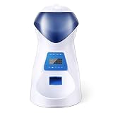 HoneyGuaridan A25 Futterautomat, Automatischer Futterspender mit akustischer Benachrichtigung und Timer Funktion, 6 Mahlzeiten für Hunde ( Mittel und Klein ) und Katzen.