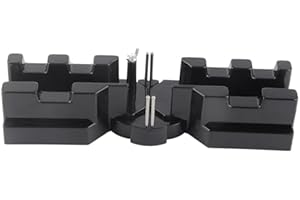 ViaGasaFamido Herramienta de Corte 2 En 1 para Ingletes Y Medición, Sierra de Inclinación Ajustable para Carpintería Y Mejoras del Hogar, Cortador de Precisión Negro para Trabajos de Madera