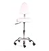 Urbanity Milan Hairdressing Beauty Nail Technician Salon Chair Stool White