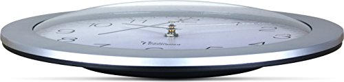 Funkwanduhr silber, 30cm 56801, DCF-77 - 3