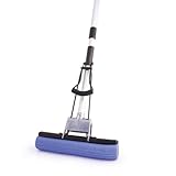 Roll mop Balai Très absorbant Essorage facile Convient pour la plupart des sols durs Manche télescopique réglable PVA
