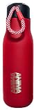 NUEVO MODELO AVANCE 2019 EXCLUSIVO EN AMAZON Botella termo de doble pared en acero inoxidable 304 máxima calidad anticorrosión. Acabado en polvo cerámico (rojo) o acero anodizado (nácar). Sin BPA, sin olores. Mantiene el contenido caliente durante 12 horas, o frío durante 24. Incluye tira de sujeción deportiva.