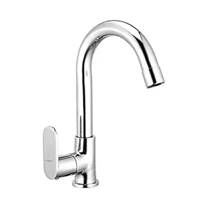 Hagar Olive Wall Mounted Sink Cock J. Pipe Spout for Bathroom and Bathroom Fixtures - silver