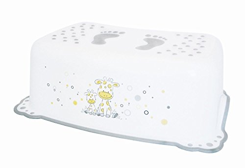 Bieco Kids Step Stool Giraffe | Anti Slip Function | Single Step Height 14cm | Size 42x28cm Toilet Steps for Toddlers Toddler Step Stool Toddler Toilet Step Toddler Steps for Bathroom Small Step Stool