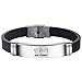 Produktbild Yovvin BTS Armband | Unisex Kpop Bangtan Jungen Jungkook, Jimin, V, Suga, Jin, J-Hope, Rap Monster Armkette Armreif The Army (B - MIN YOONGI)